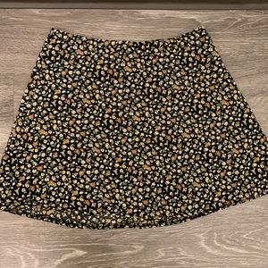 Floral mini skirt